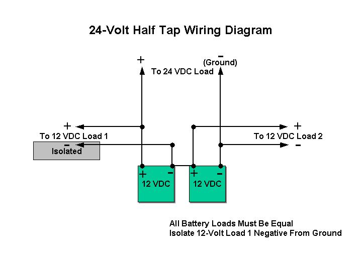 24 VDC Half Tap Wiring Diagram